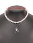 Fashion Pearl White Halloween Pearl Spider Double Necklace