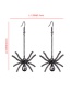 Fashion Gun Black Halloween Spider Earrings