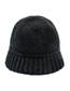 Fashion Black Woolen Knitted Basin Hat