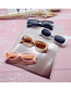 Fashion Khaki Solid Color Square Box Sunglasses