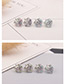 Fashion Blue+green Strawberry Shape Decorated Earrings