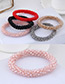 Fashion Champagne Pure Color Decorated Hair Band