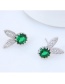 Fashion Green Rabbit Shape Decorated Earrings