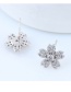 Fashion Silver Color Flower Shape Decorated Earrings
