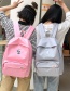 Fashion Gray Bear Pattern Decorated Backpack