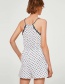 Fashion White Off-the-shoulder Design Flower Pattern Jumpsuit