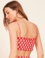 Fashion Red Grids Pattern Decorated Vest