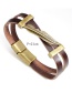 Vintage Brown Double Layer Design Bracelet