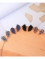 Fashion Black Leaf Shape Design Earrings