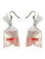 Fashion Transparent Fish Shape Decorated Earrings