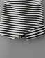 Fashion Black+white Stripe Pattern Decorated Skirt