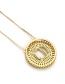 Fashion Gold Color R Letter Shape Decorated Necklace