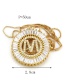 Fashion Gold Color J Letter Shape Decorated Necklace