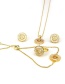 Fashion Gold Color A Letter Shape Decorated Necklace