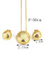 Fashion Gold Color Round Shape Decorated Jewelry Set