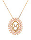 Fashion Gold Color Sagittarius Shape Decorated Necklace