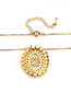 Fashion Gold Color Taurus Shape Decorated Necklace