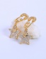 Fashion Gold Color Star&heart Shape Decorated Earrings