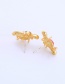 Fashion Yellow Bee Shape Decorated Earrings