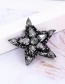 Fashion Dark Gray Star Shape Decorated Pure Color Patch