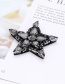 Fashion Dark Gray Star Shape Decorated Pure Color Patch