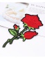 Fashion Red+green Flower Shape Decorated Patch