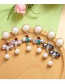 Fashion Black Diamond&pearl Decorated Earrings