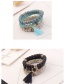 Fashion Black Tassel&beads Decorated Multi-layer Bracelet