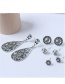 Fashion Silver Color Waterdrop Shape Decorated Earrings Sets