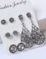 Fashion Silver Color Waterdrop Shape Decorated Earrings Sets